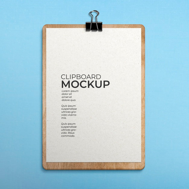 Clipboard On Fabric Surface Mockup Psd