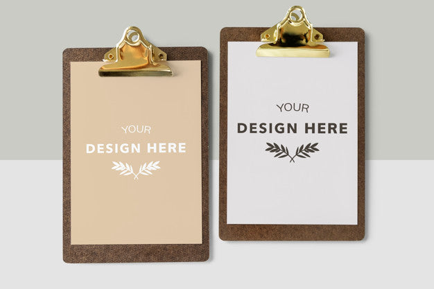 Clipboard With A Document Mockup Psd