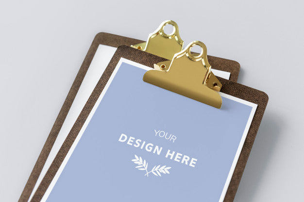 Clipboard With A Document Mockup Psd