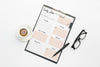 Clipboard With Daily Plan And Tasks Psd