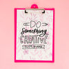 Clipboard With Inspirational Message Psd
