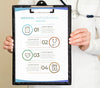 Clipboard With Medical Information Mock-Up Psd