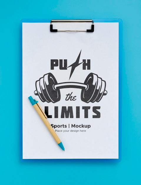 Clipboard With Motivational Sport Message Psd