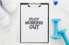 Clipboard With Positive Message Psd