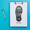 Clipboard With Sport Quote Psd