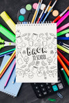 Close-Up Back To School With Notepad Psd