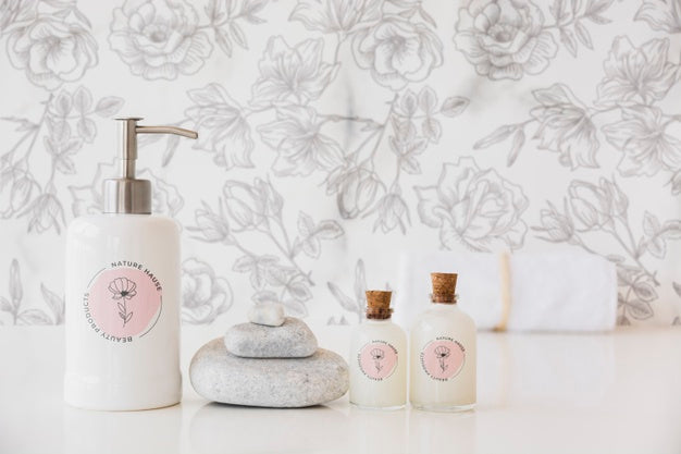 Close-Up Bath Concept With Soap Psd