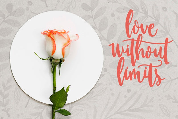 Close-Up Beautiful Flower Concept Psd