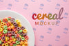 Close-Up Bowl With Cereals For Breakfast Psd