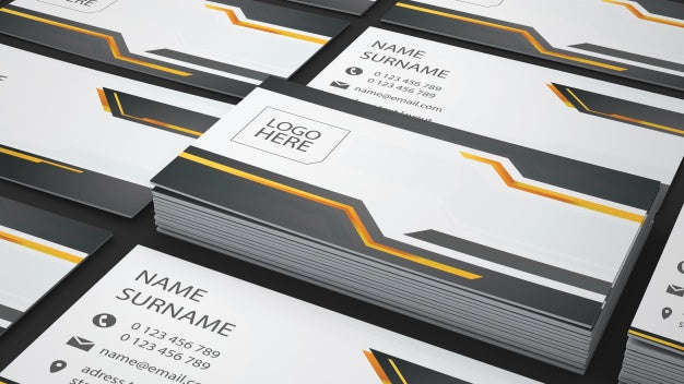 Close Up Business Card Showcase Psd