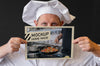 Close-Up Chef Holding Flyer Psd