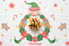 Close-Up Christmas Elf With Gingerbread Men Psd