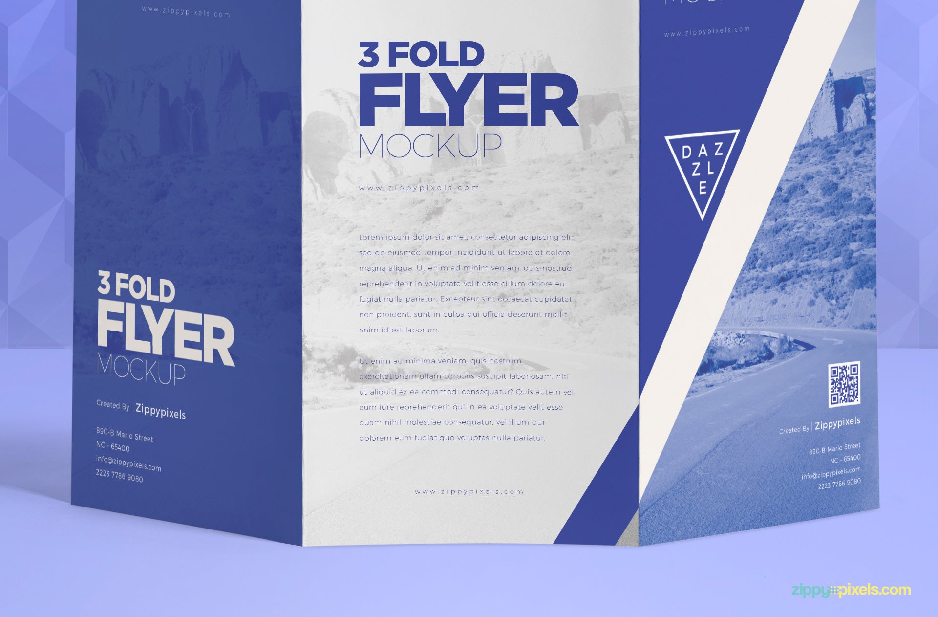 Tri-Fold Brochure Mockups