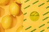 Close-Up Fresh Lemons With Mock-Up Psd
