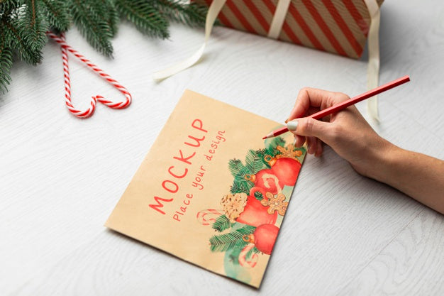 Close-Up Hand Holding Red Colour Psd