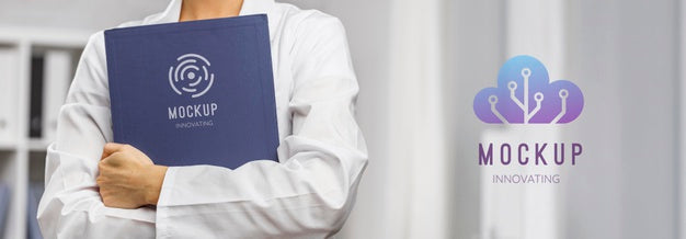 Close Up Hands Holdind Project Document Psd