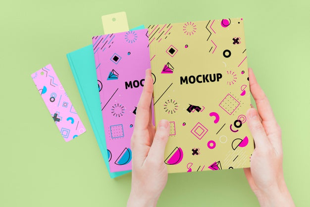 Close-Up Hands Holding Book Psd