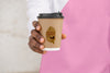 Close-Up Man With Hoodie Drinking Coffee Psd
