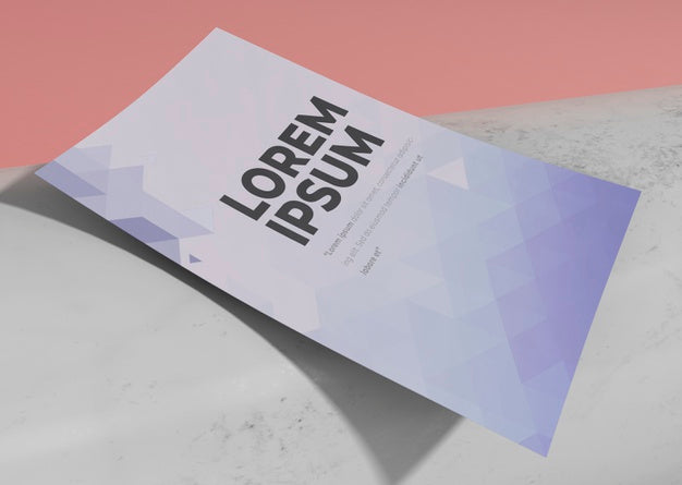 Close-Up Mock-Up Flyer Design Template Psd