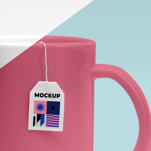 Close Up Mockup Cup Of Tea Psd