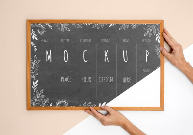 Close Up Mockup Frame Psd