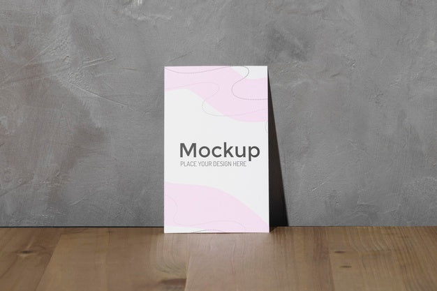 Close Up Mockup Poster Leaning On The Wall Psd