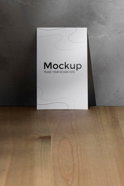 Close Up Mockup Poster Leaning On The Wall Psd