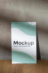Close Up Mockup Poster Leaning On The Wall With Shadows Psd