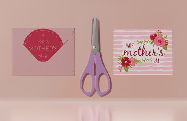 Close-Up Mothers Day Greeting Card Psd