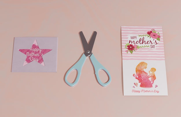 Close-Up Mothers Day Greeting Card Psd