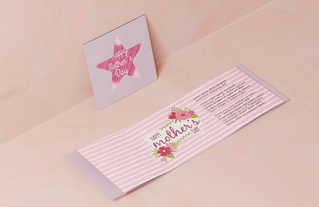 Close-Up Mothers Day Greeting Card Psd