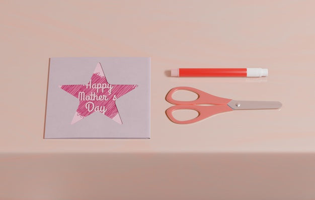 Close-Up Mothers Day Greeting Card Psd