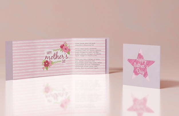 Close-Up Mothers Day Greeting Card Psd