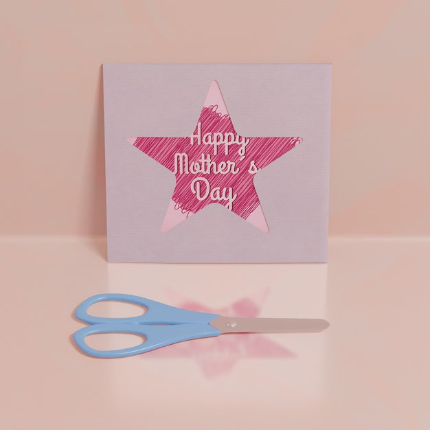 Close-Up Mothers Day Greeting Card Psd