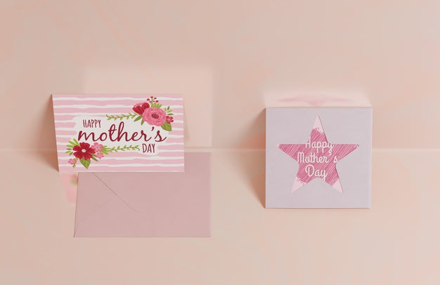 Close-Up Mothers Day Greeting Card Psd