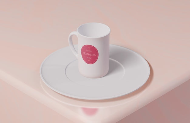 Close-Up Mothers Day Mug Psd