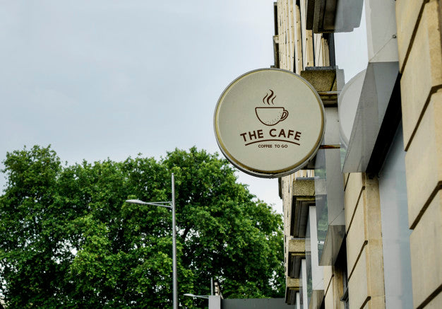 Close Up Of A Shop Sign Mock Up Psd