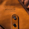 Close-Up Of Brown Leather Psd