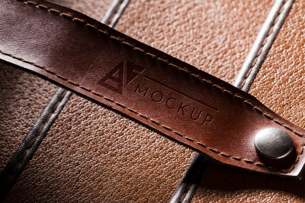 Close-Up Of Leather Surface With Strap Psd