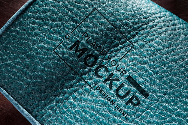 Close-Up Of Leather Textured Craft Psd