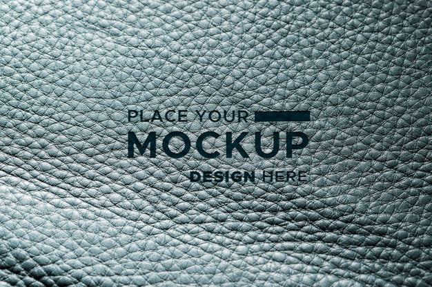 Close-Up Of Mock-Up Leather Material Psd