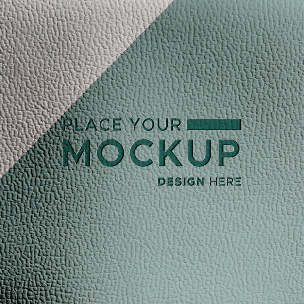 Close-Up Of Teal Leather Psd