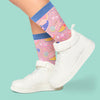 Close Up On Feet Wearing Socks And Sneakers Mockup Psd