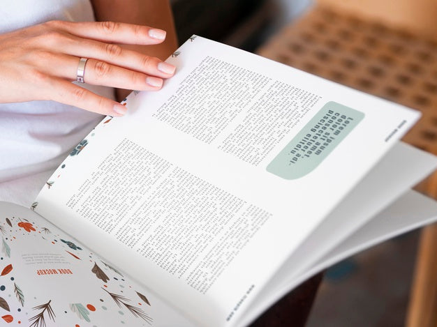 Close-Up Pages Of A Wild Nature Magazine Mock Up Psd