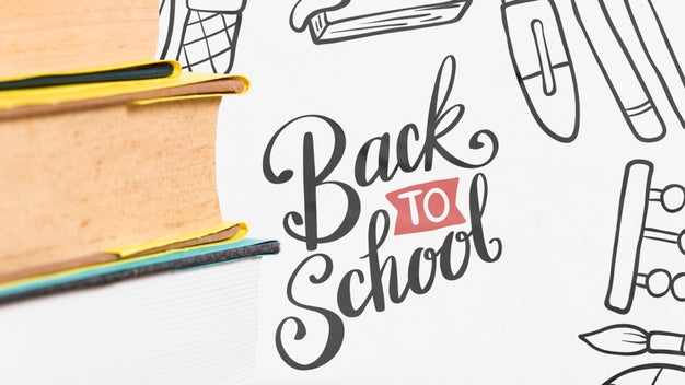 Close-Up Pile Of Books With White Background Psd