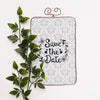 Close-Up Plant And Frame For Save The Date Mock-Up Psd