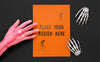 Close-Up Scary Hand Halloween Concept Psd