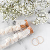 Close-Up Stationery Wedding Rings With Mock-Up Psd