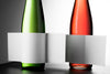 Close Up Wine Bottles Label Mock Up Psd