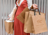 Close Up  Woman Holding Bags Psd